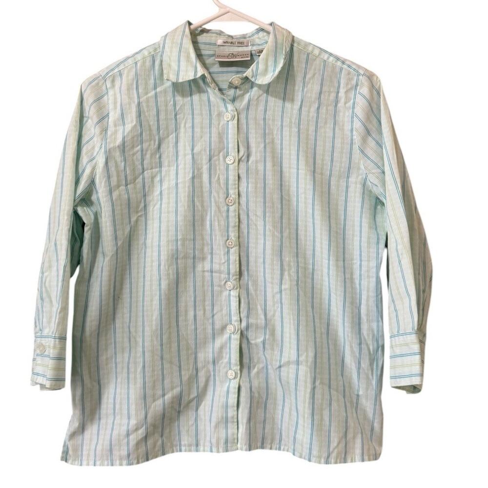 Studio Works Women Size PS Petite Small Button Down‎ Long Sleeve Shirt Career